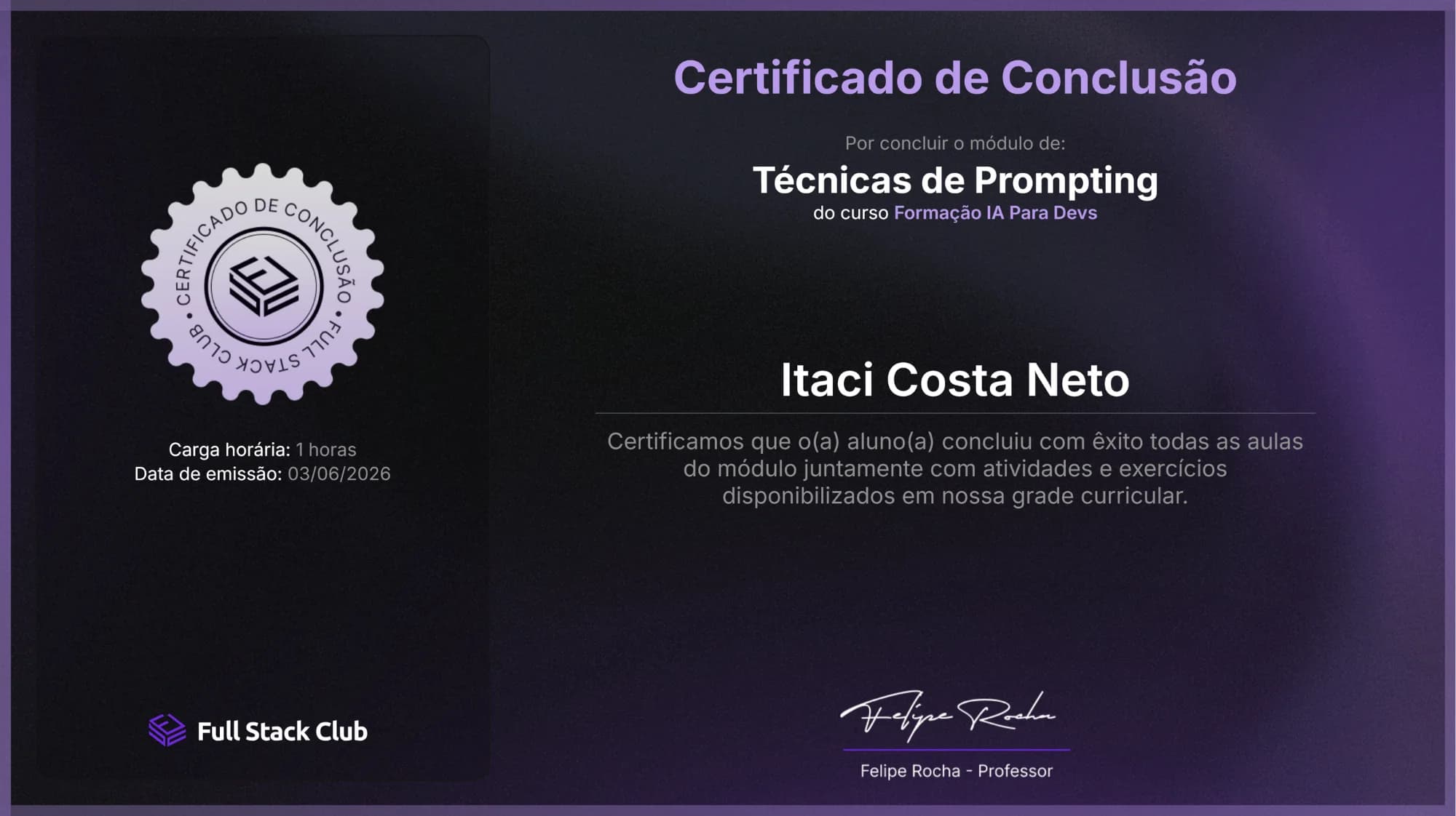 Técnicas de Prompting certificate